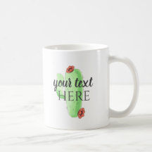 Personalize it!! Custom Cactus Themed Coffee Mug