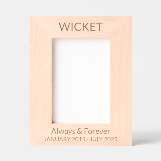 Personalize It! Pet Memorial Etched Frames (Front)