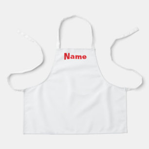 Personalize Kids White Apron