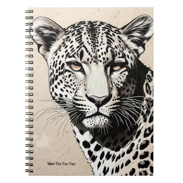 PERSONALIZE Leopard Notebook (Front)