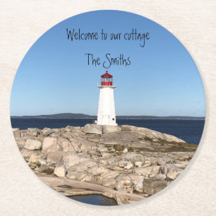 Personalize! Lighthouse coasters