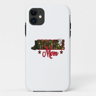Personalize Marine Mom with Dog Tag iPhone 11 Case