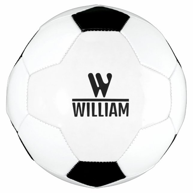 Personalize Monogram Name Soccer Ball (Front)
