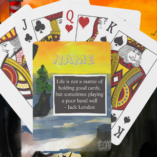 Personalize Name and Quote Make-Your-Own Deck Playing Cards
