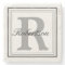 Personalize Name Monogram Initials Stone Coaster