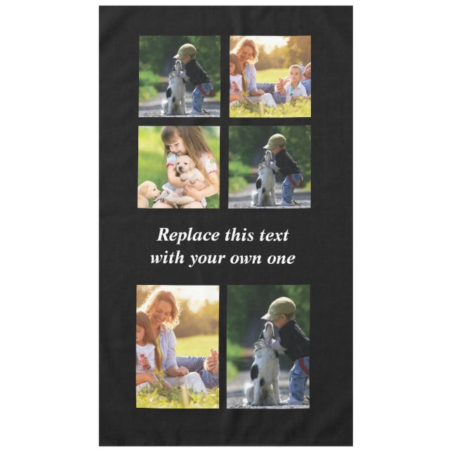 Personalize photo collage and text Case-Mate iPhon Tablecloth (Front)