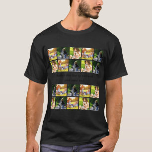 Personalize Photo Collage And Text T Shirt