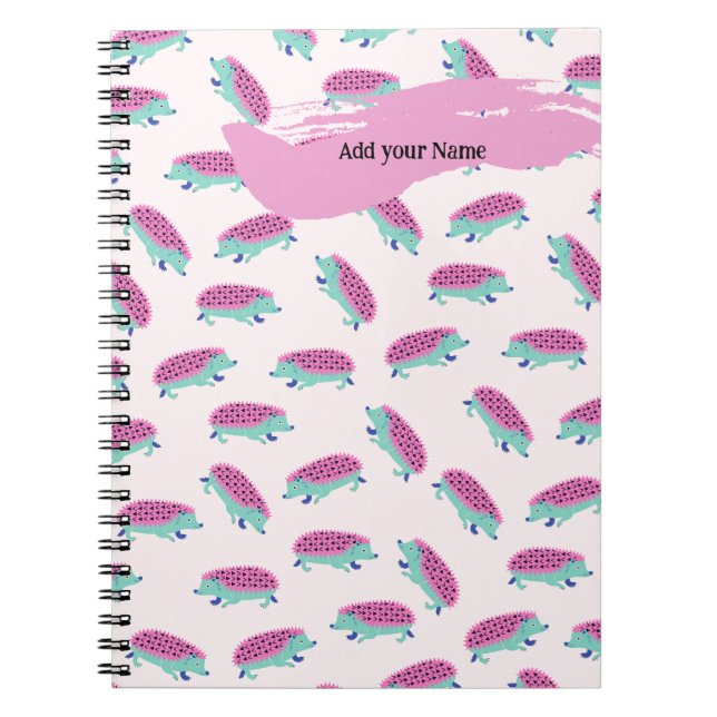 PERSONALIZE: Pink Poglets Notebook (Front)