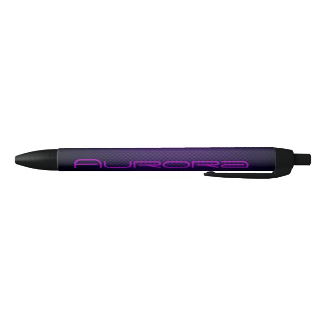 Personalize Purple black carbon fiber patterned Ink Pen (Bottom)