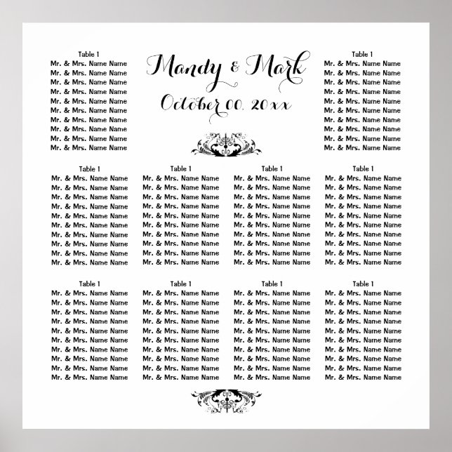 PERSONALIZE seating | Wedding Engagement Function Poster (Front)
