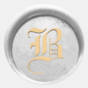 *~* PERSONALIZE Silver Gold Wax Seal Wedding Font
