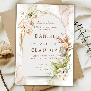 Personalize Simple minimalist weeding Invitation