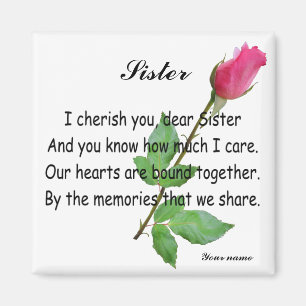 PERSONALIZE SISTER -MAGNET MAGNET