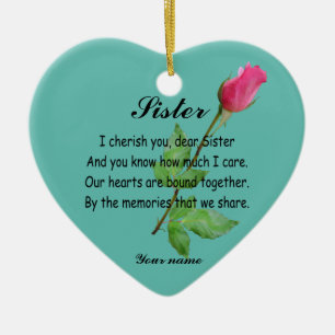 PERSONALIZE SISTER- ORNAMENT