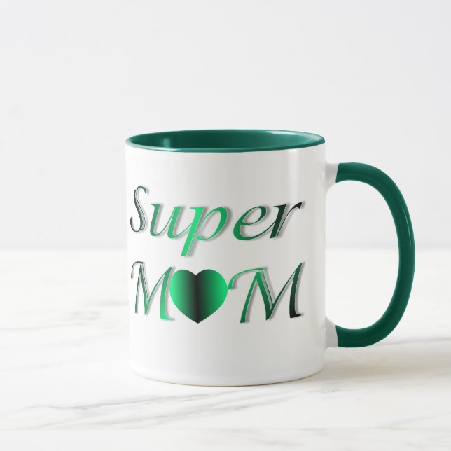PERSONALIZE SUPER MOM MOTHER'S DAY MUG (Right)