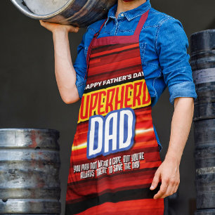 Personalize SuperHero Dad Apron