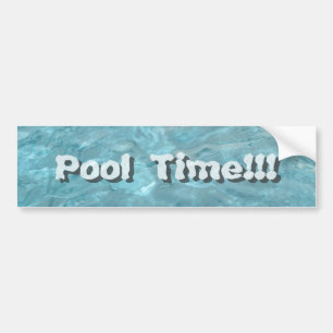 Personalize: Swimming Pool Water Abstract Bumper Sticker