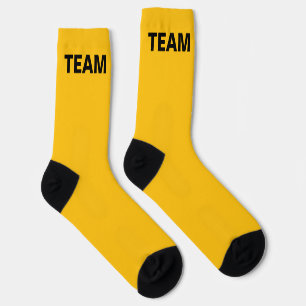 Personalize TEAM NAME Yellow      Socks