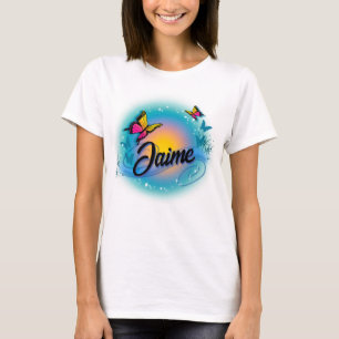 Personalize this Airbrush Butterfly T-Shirt