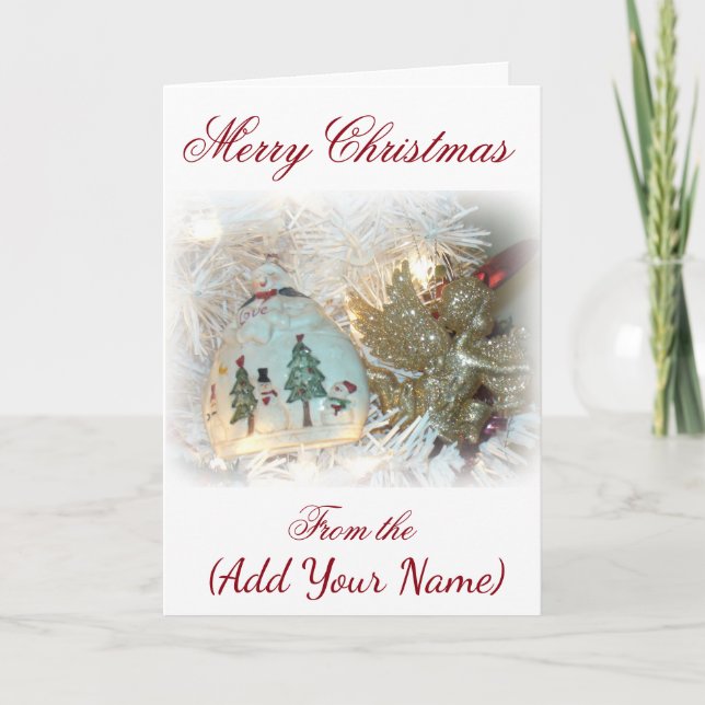 Personalize this Christmas Card with your Name (Front)