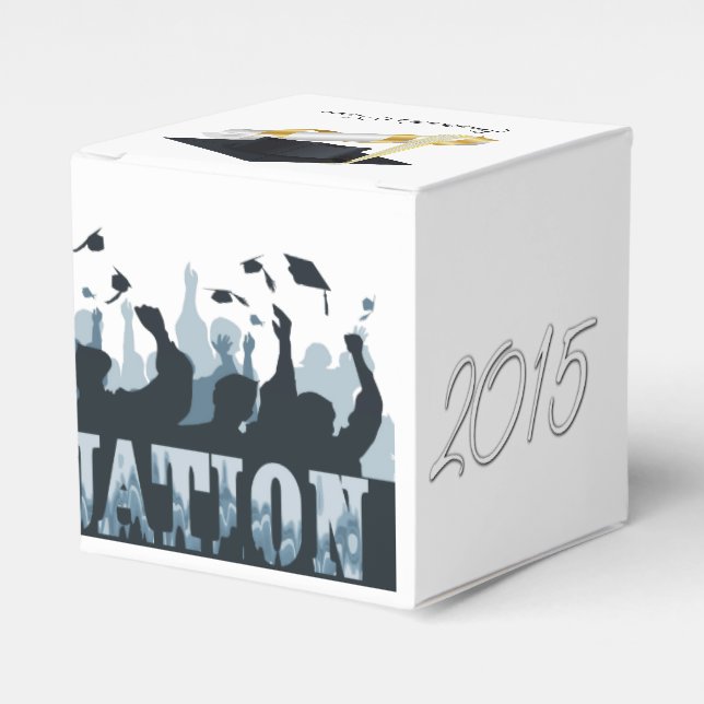 PERSONALIZE THIS Graduation 2015 Cap and Diploma Favour Box (Front Side)