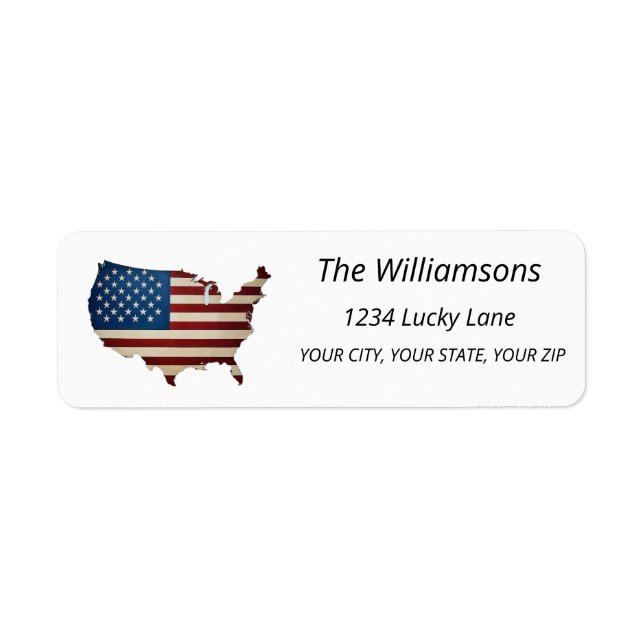 PERSONALIZE This RETURN ADDRESS LABEL (Front)