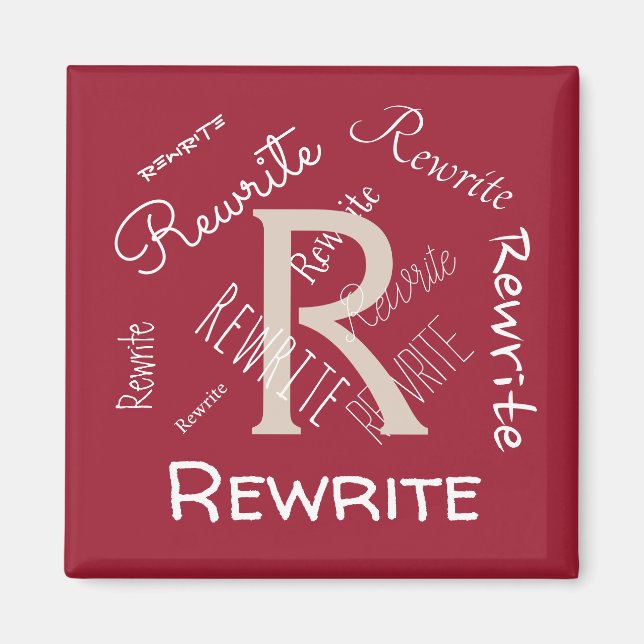 Personalize this template, family name, magnet (Front)