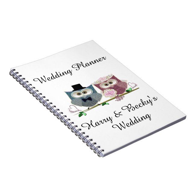 Personalize Wedding Planner Notepad Notebook (Right Side)