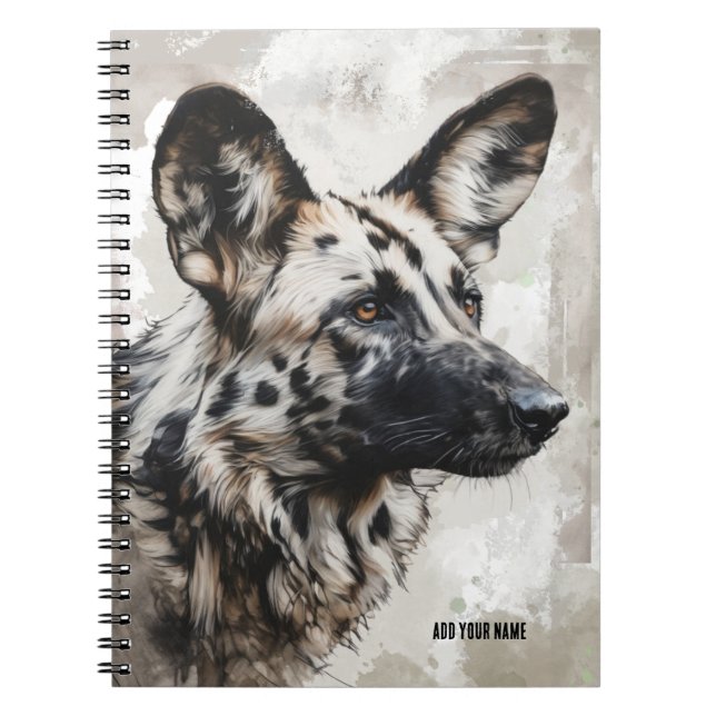 PERSONALIZE: Wild Dog | Notebook Journal (Front)