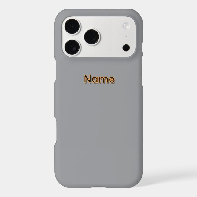 Personalize With A Name Gray  (Back)