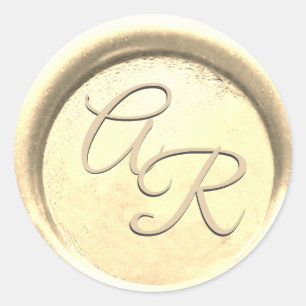 *~* PERSONALIZE YELLOW GOLD Wax Seal Wedding