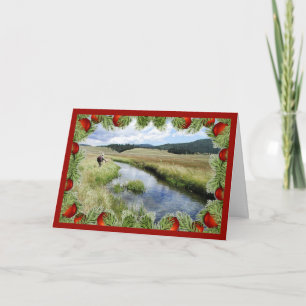 Personalize Your Fly Fishing "Fishmas" Christmas Card
