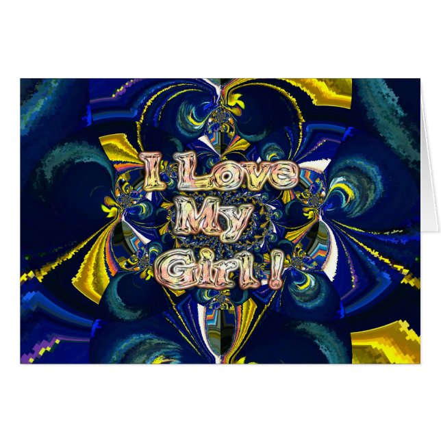Personalize Your Love Infinity: I Love my Girl (Front Horizontal)