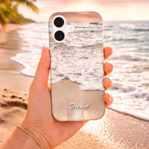 Personalize Your Name Foamy Shoreline Beach Waves 