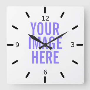 Personalize Your Own Square Wall Clock