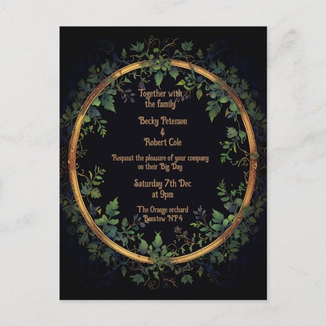 Personalize your Wedding invitation (Front)