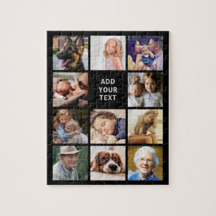Personalized 11 Photo Collage Jigsaw Puzzle