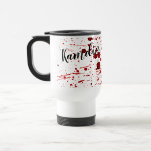 Personalized 15 ounce coffee mug Blood Splatter Va