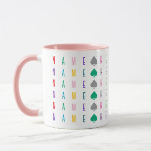 Personalized 16 Letter or Number Fun and Colorful Mug