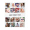 Personalized 16 Photo Collage White