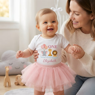 Personalized 1st Birthday Bodysuit, First Birthday Baby Bodysuit