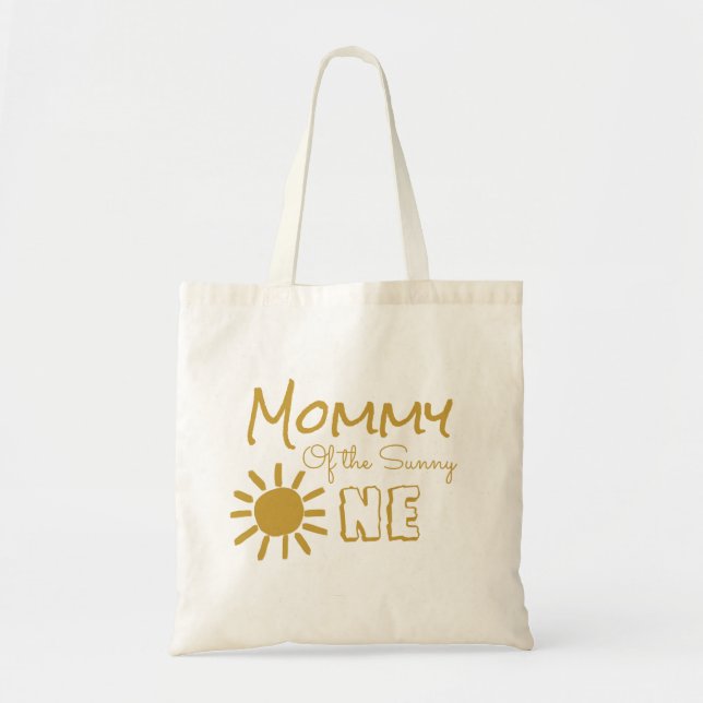 Personalized 1st birthday mommy sun happy cute  tote bag (Front)