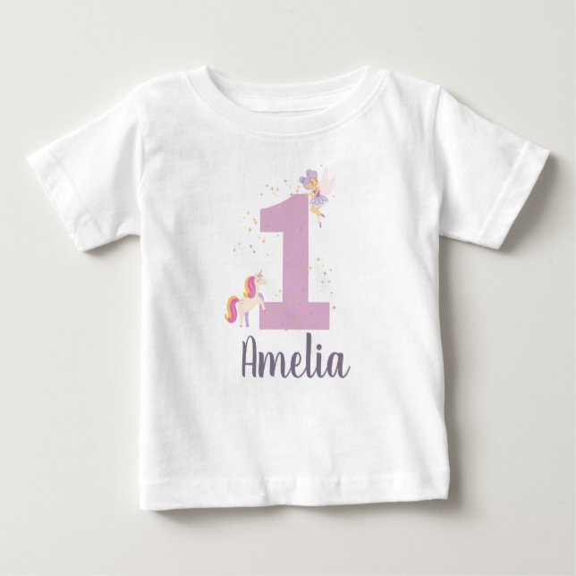 Personalized 1st Birthday T-Shirt (Front)