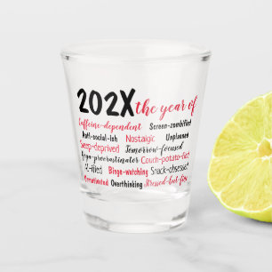 Personalized 2025 Year in Review Shot Glass