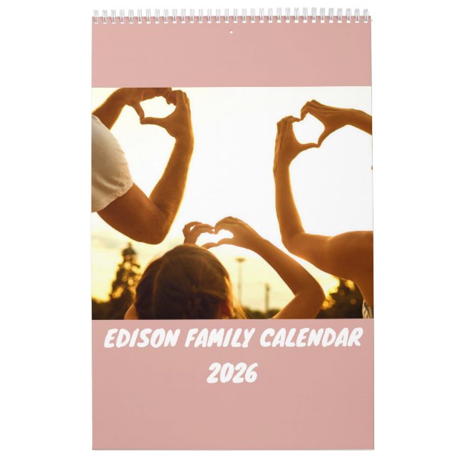 Personalized 2026 Family Calendar  (Cover)