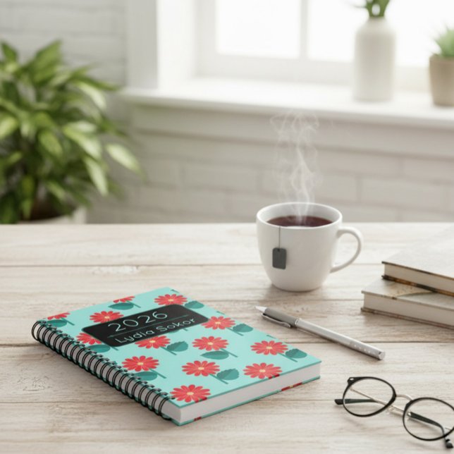 Personalized 2026 Floral Planner Notebook (Creator Uploaded)