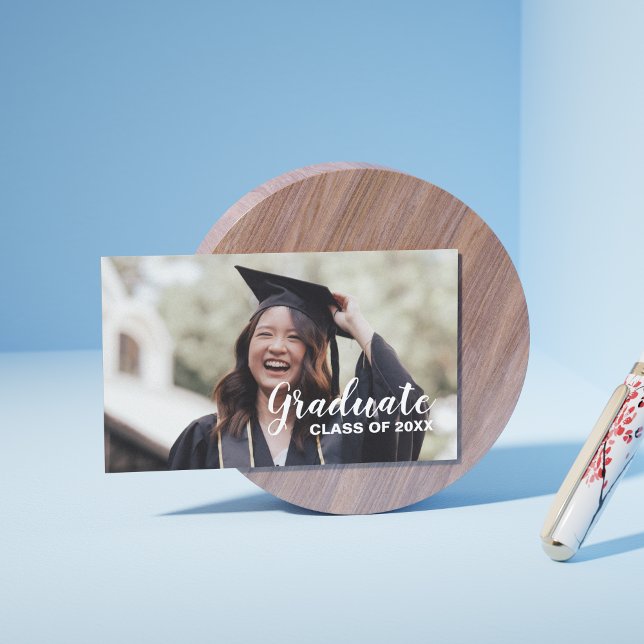 Personalized 2026 Graduation Photo Mini Invitation (Personalized 2026 Graduation Photo Mini Invitation Card for Party Announcements)