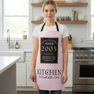 Personalized 21st Birthday Cook Chef Baker Pink Apron