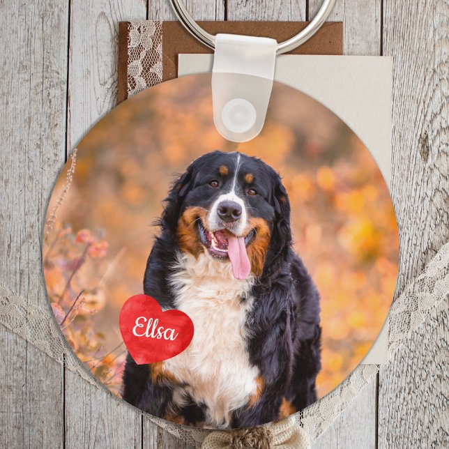 Personalized 2 Photo Pet Dog Lover  Key Ring (Creator Uploaded)