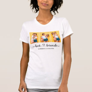 Personalized 3 Photo Collage Best Friends Women's T-Shirt